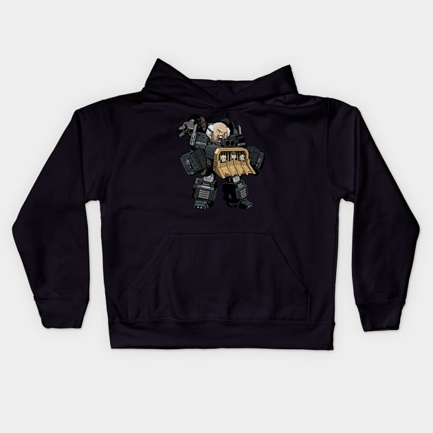 Old Man With A Jeep Kids Hoodie by COOLKJS0